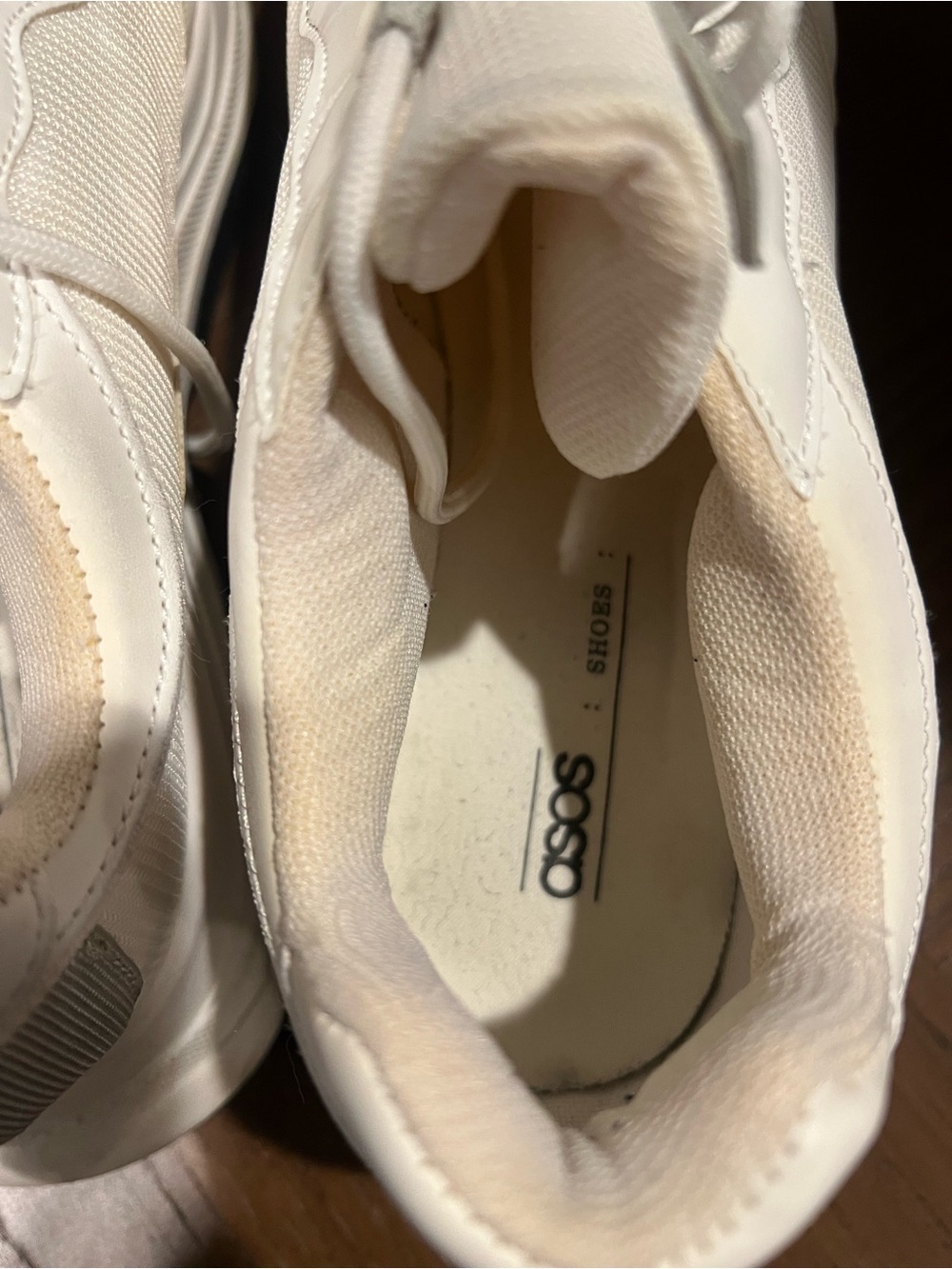 ASOS DESIGN White Chunky Sneakers Women’s Size 9 - Picture 4 of 5